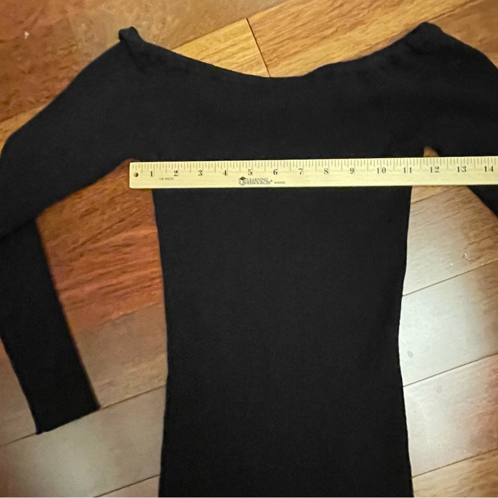 Obey Black Ribbed Knit Dress - Picture 7 of 8